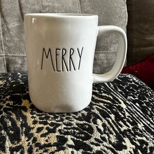 Rae Dunn White 'Merry' Mug